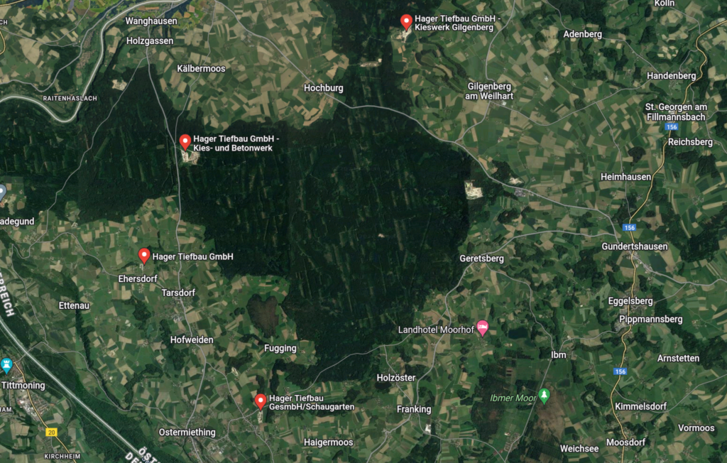 Hager Standorte auf Google Maps.